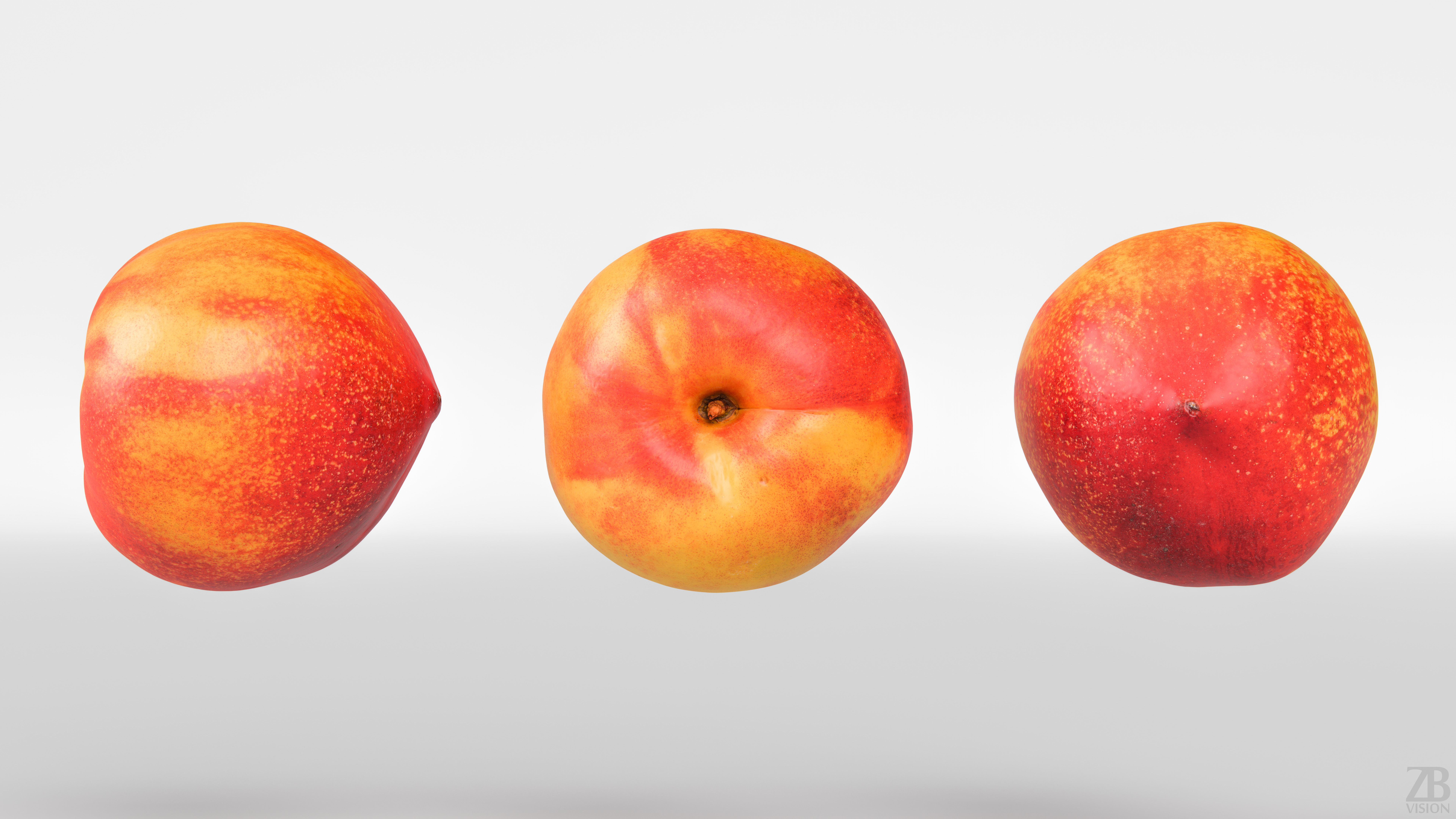 Nectarine 3D model_4