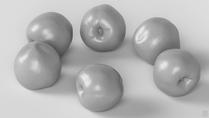 Nectarine 3D model 4