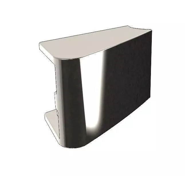 Liebherr refrigerator door handle mounting bracket 9590178 3D print model_0