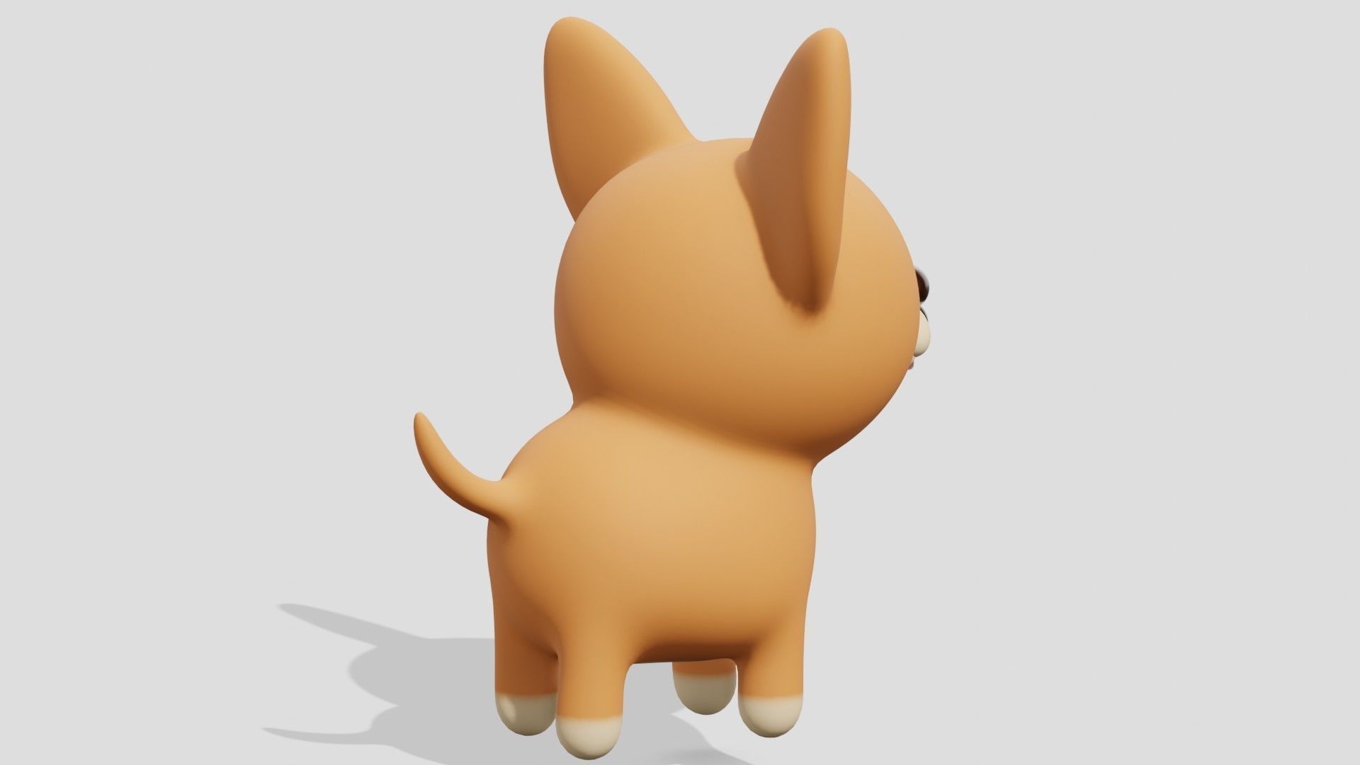 Cute chihuahua dog  3D model_3