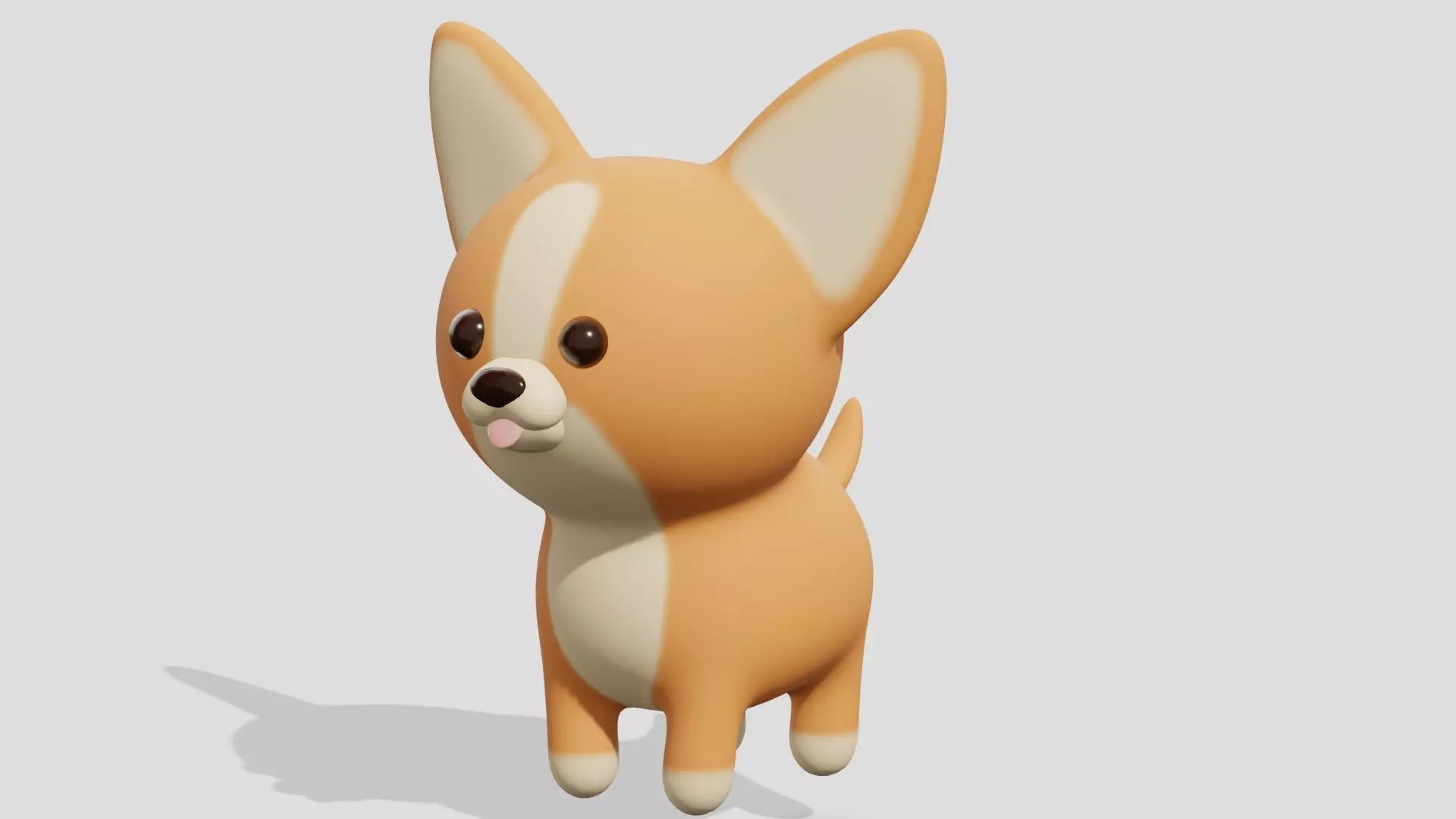 Cute chihuahua dog  3D model_0