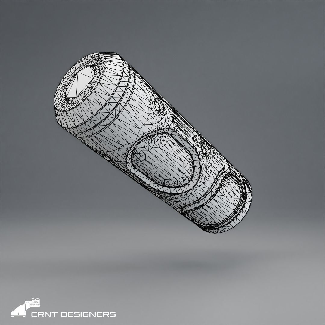 Scifi Grenade Low Poly PBR 3D Model Low-poly 3D model_6