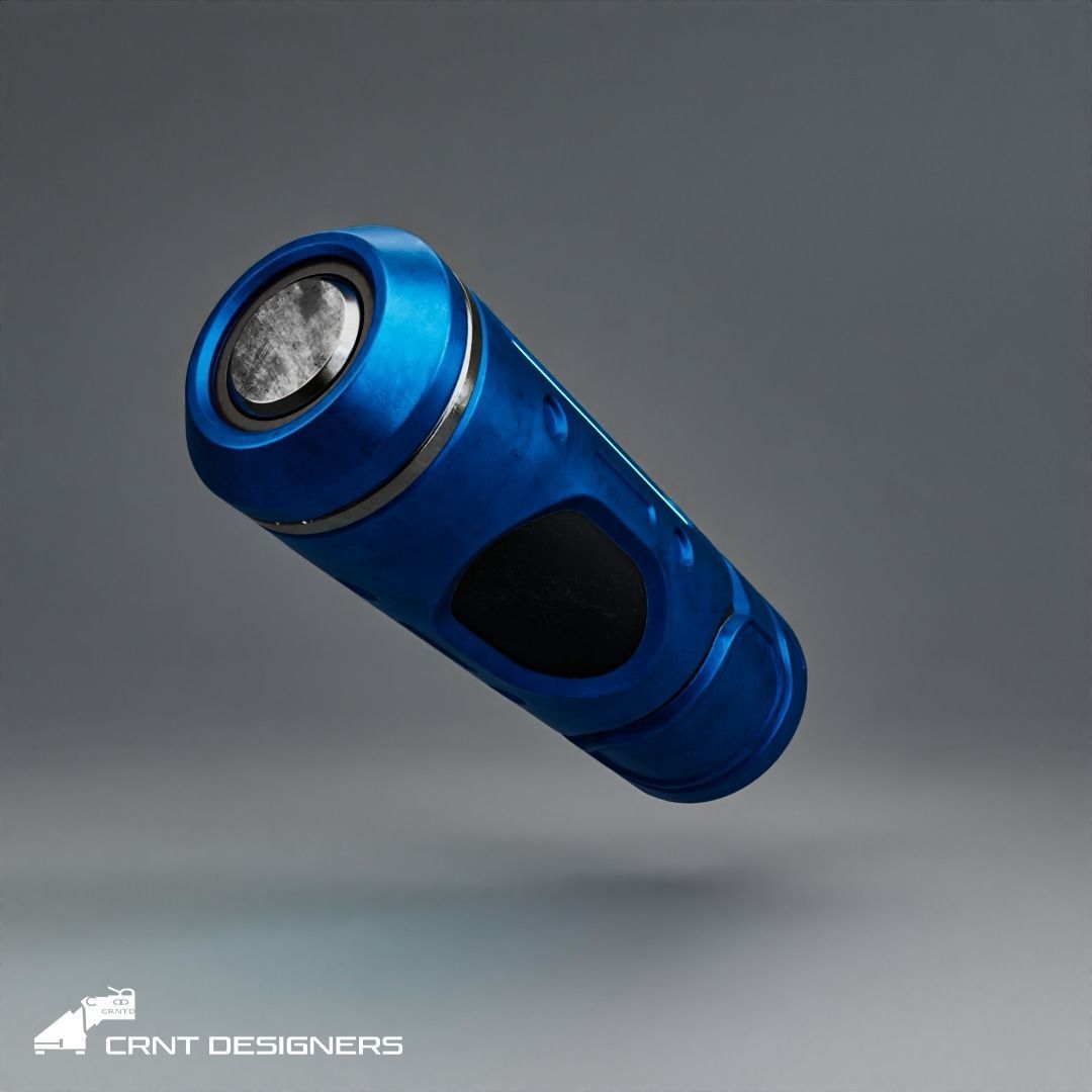 Scifi Grenade Low Poly PBR 3D Model Low-poly 3D model_5