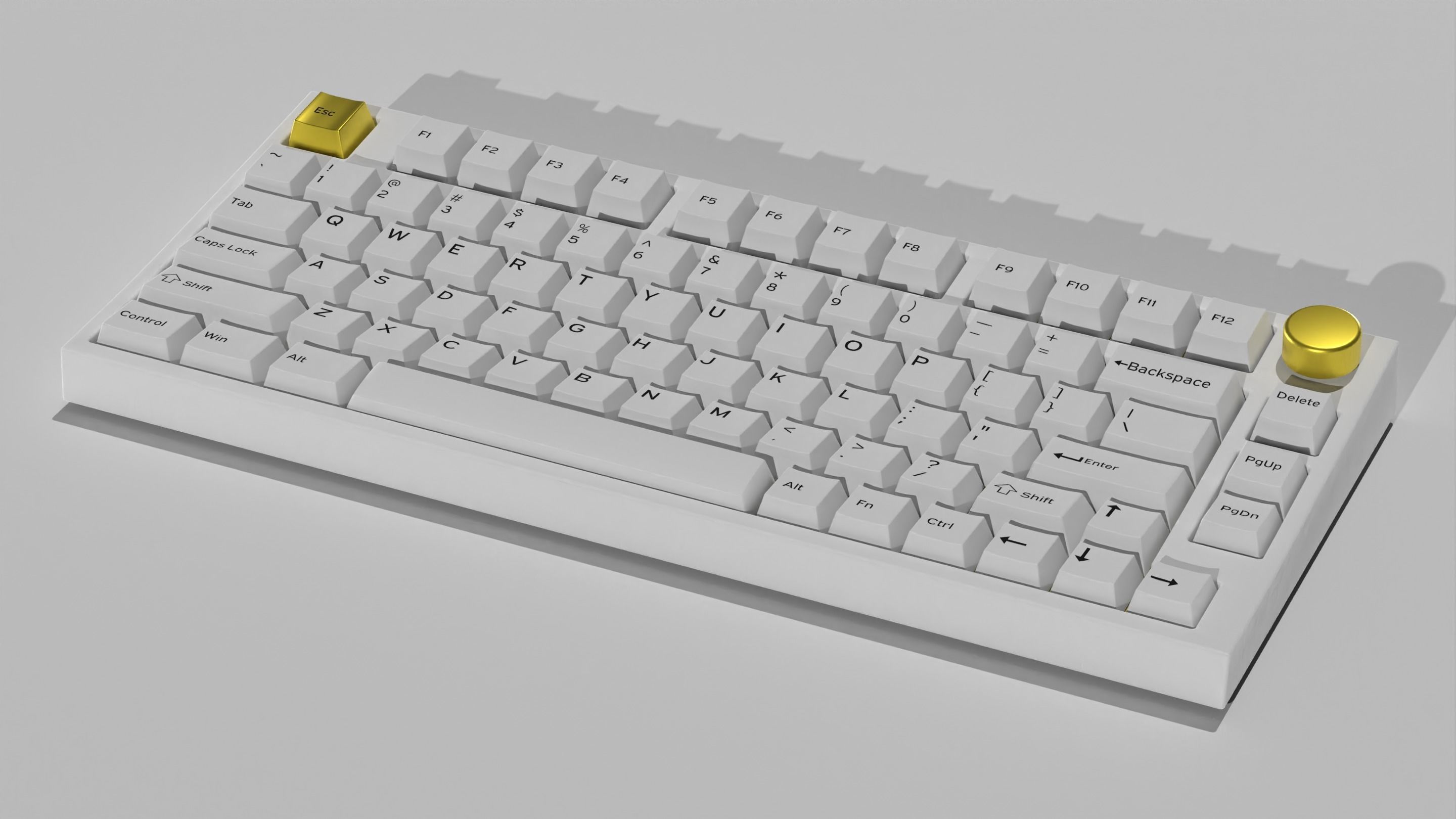 Custom Mechanical Keyboard 3D model_35