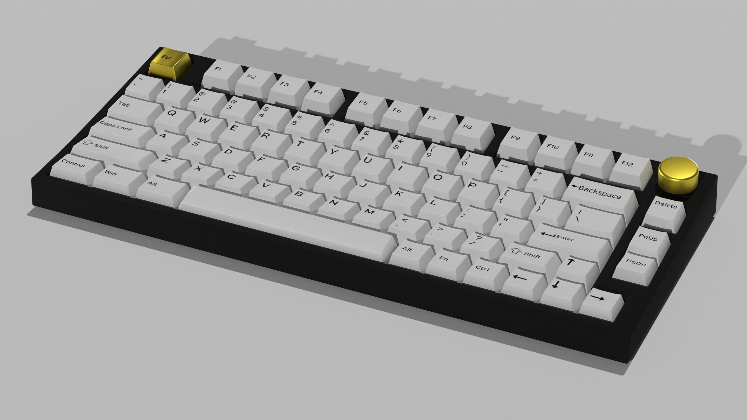 Custom Mechanical Keyboard 3D model_28