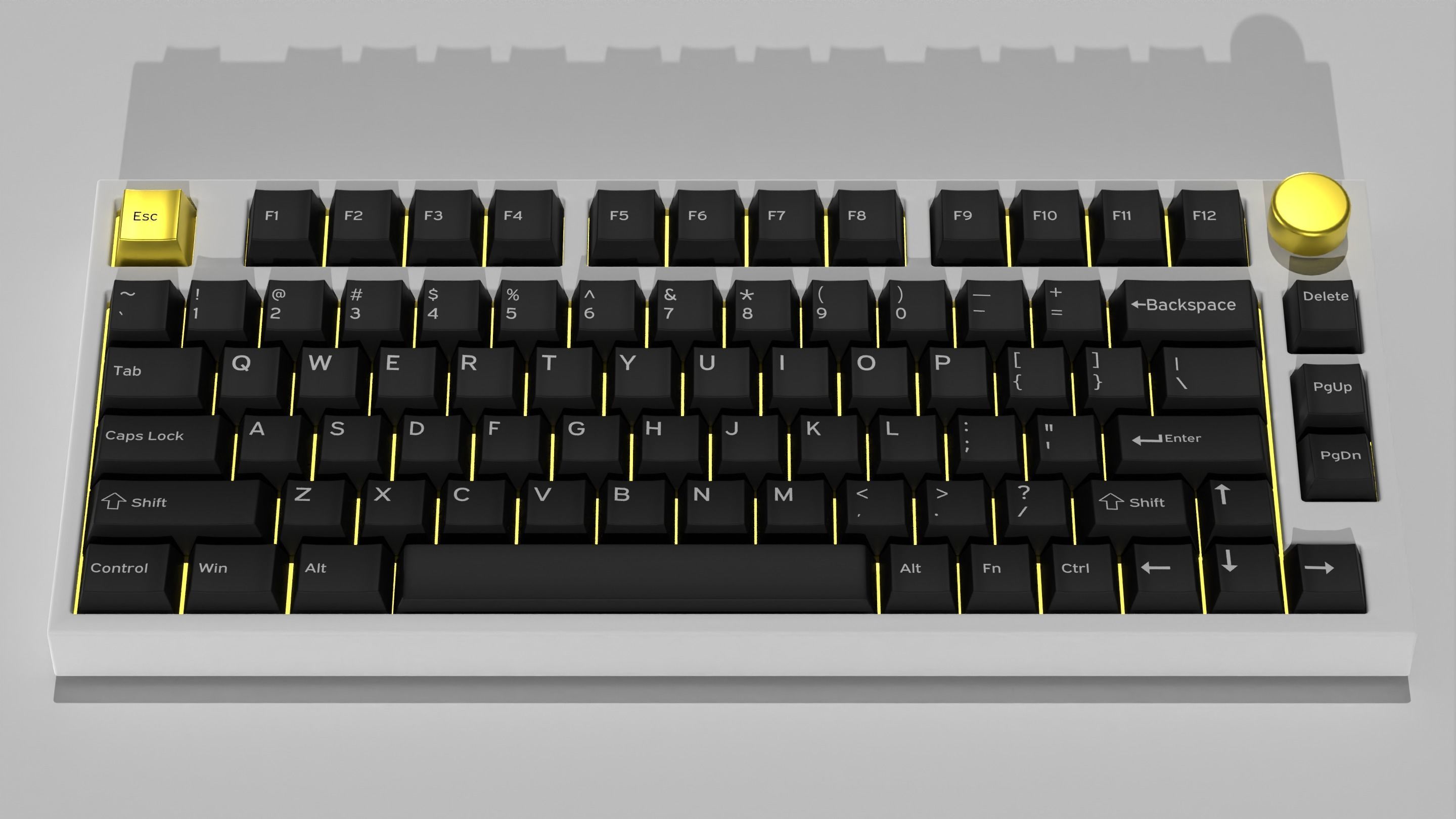 Custom Mechanical Keyboard 3D model_8