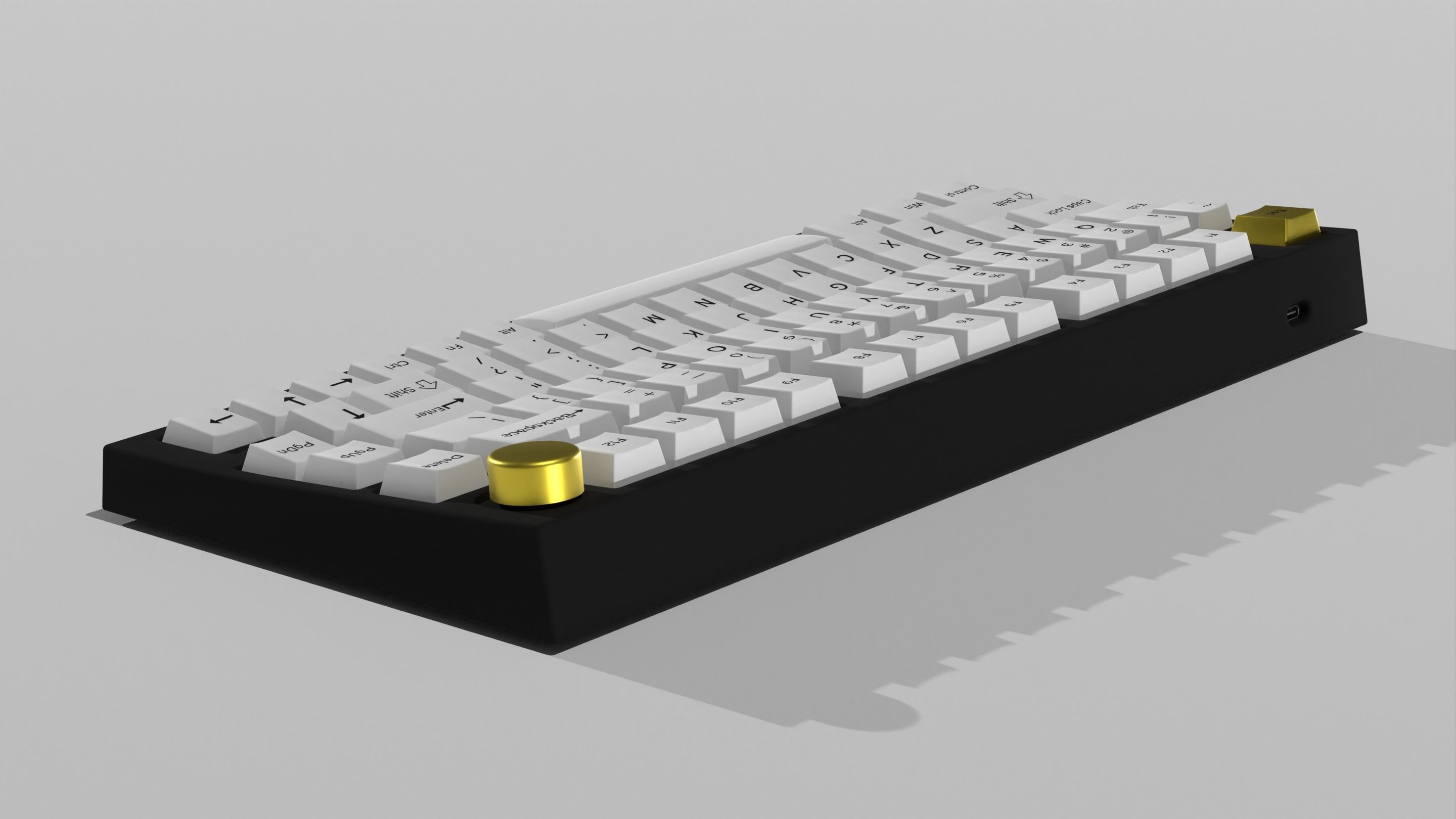Custom Mechanical Keyboard 3D model_33