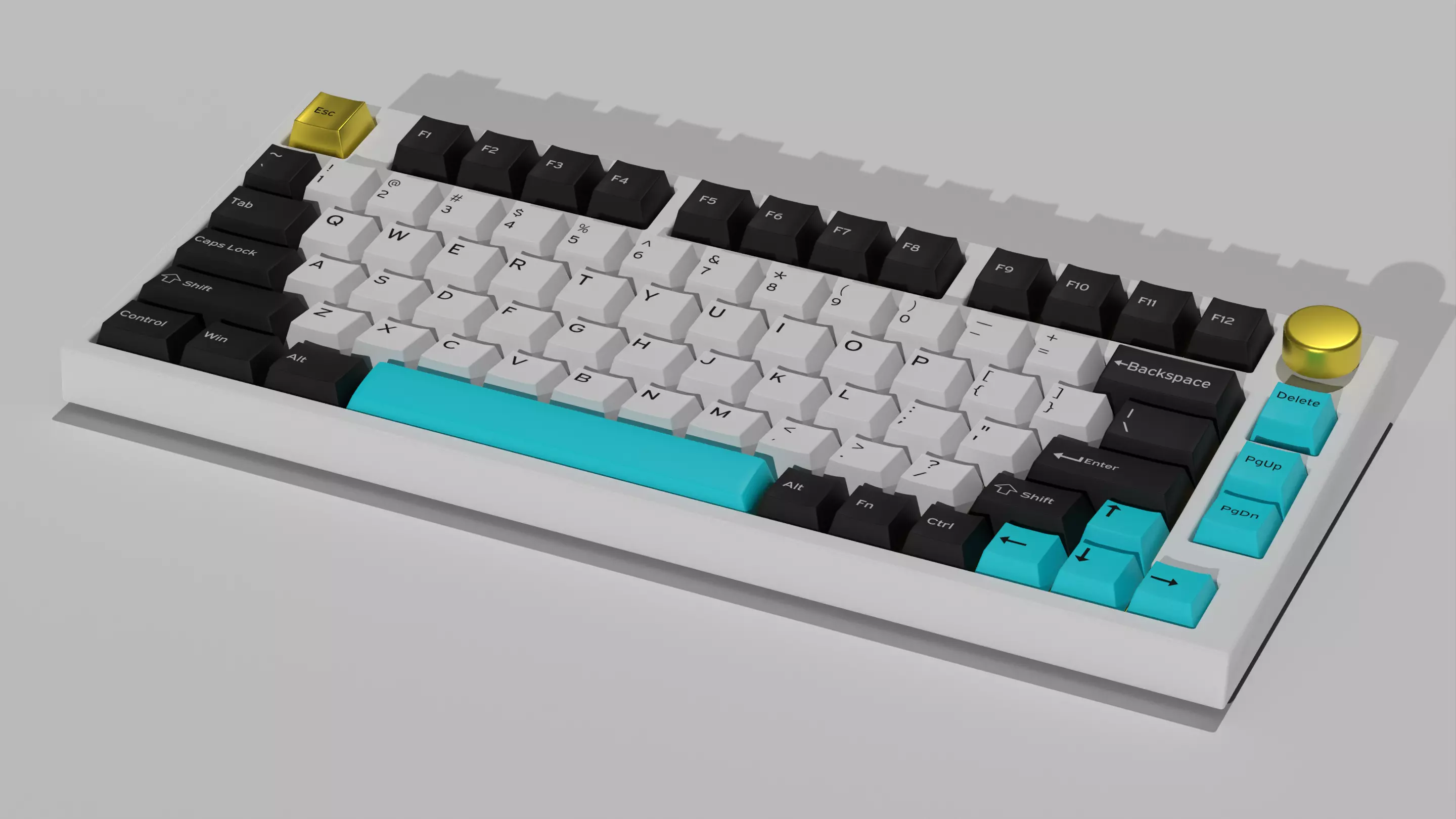 Custom Mechanical Keyboard 3D model_0