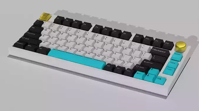 Custom Mechanical Keyboard 3D model