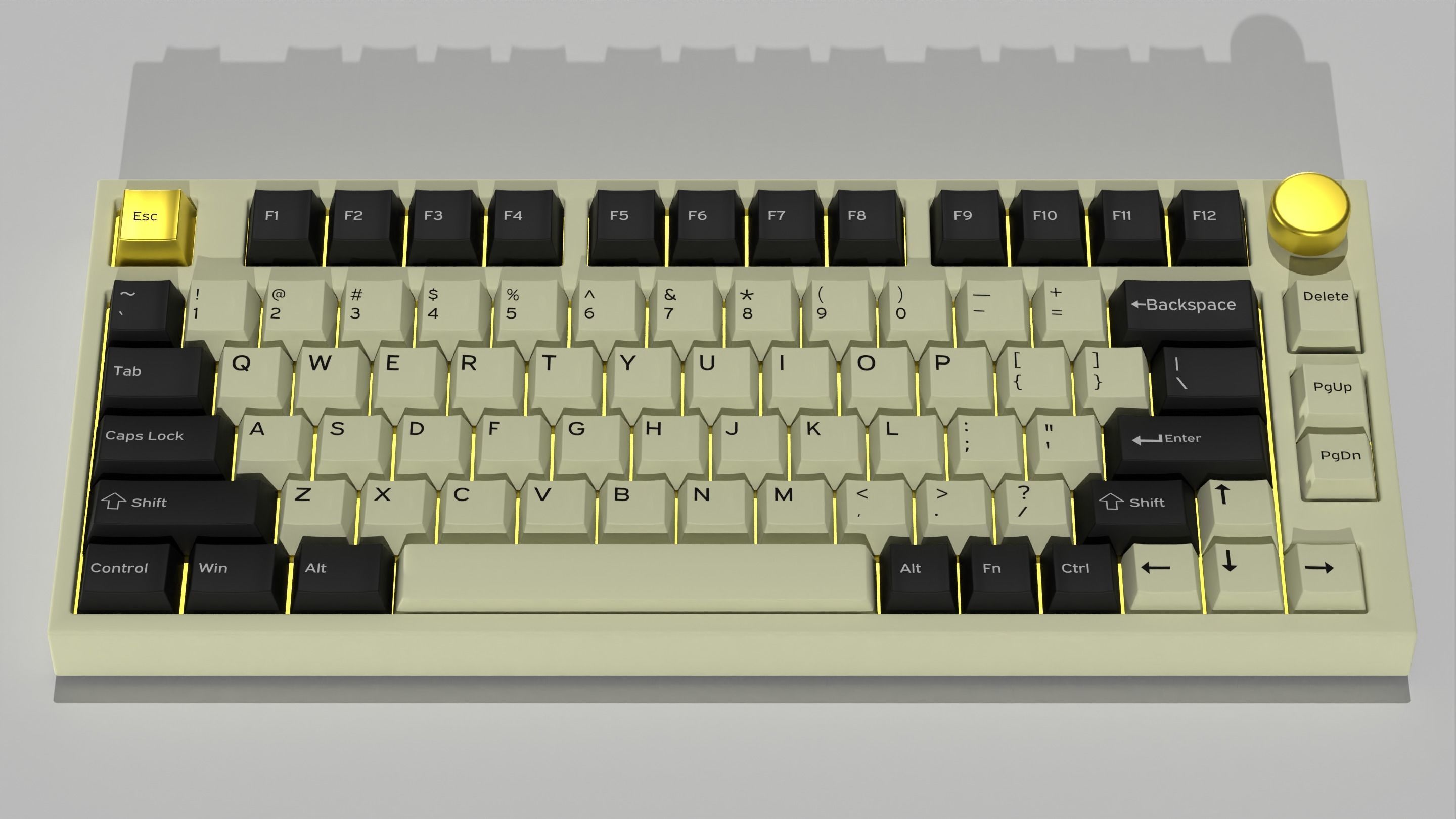 Custom Mechanical Keyboard 3D model_22