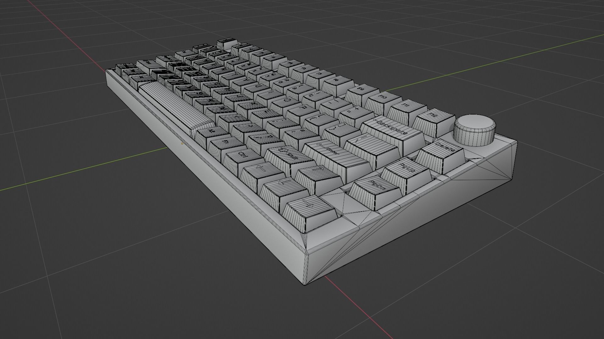 Custom Mechanical Keyboard 3D model_42