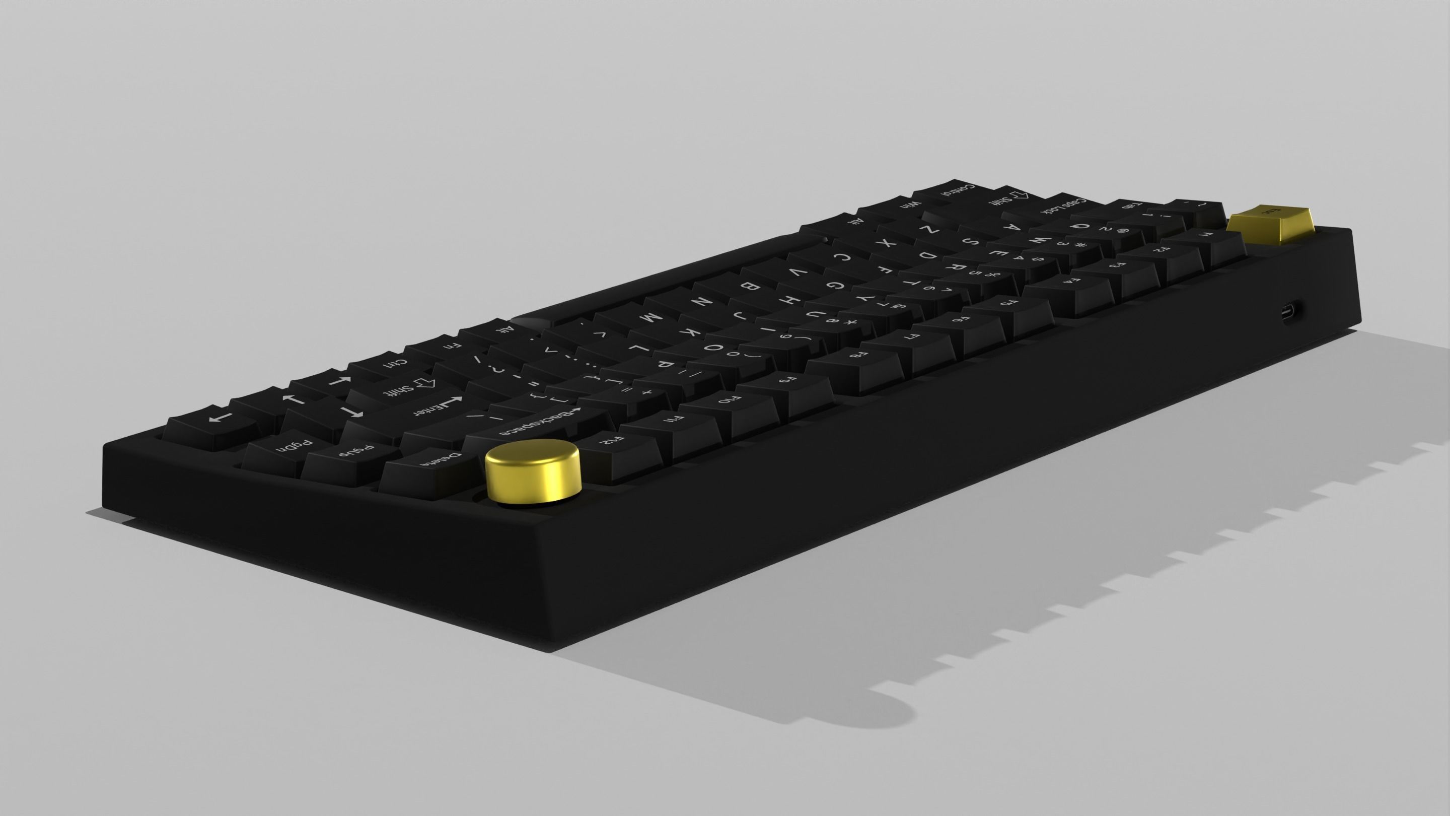 Custom Mechanical Keyboard 3D model_19