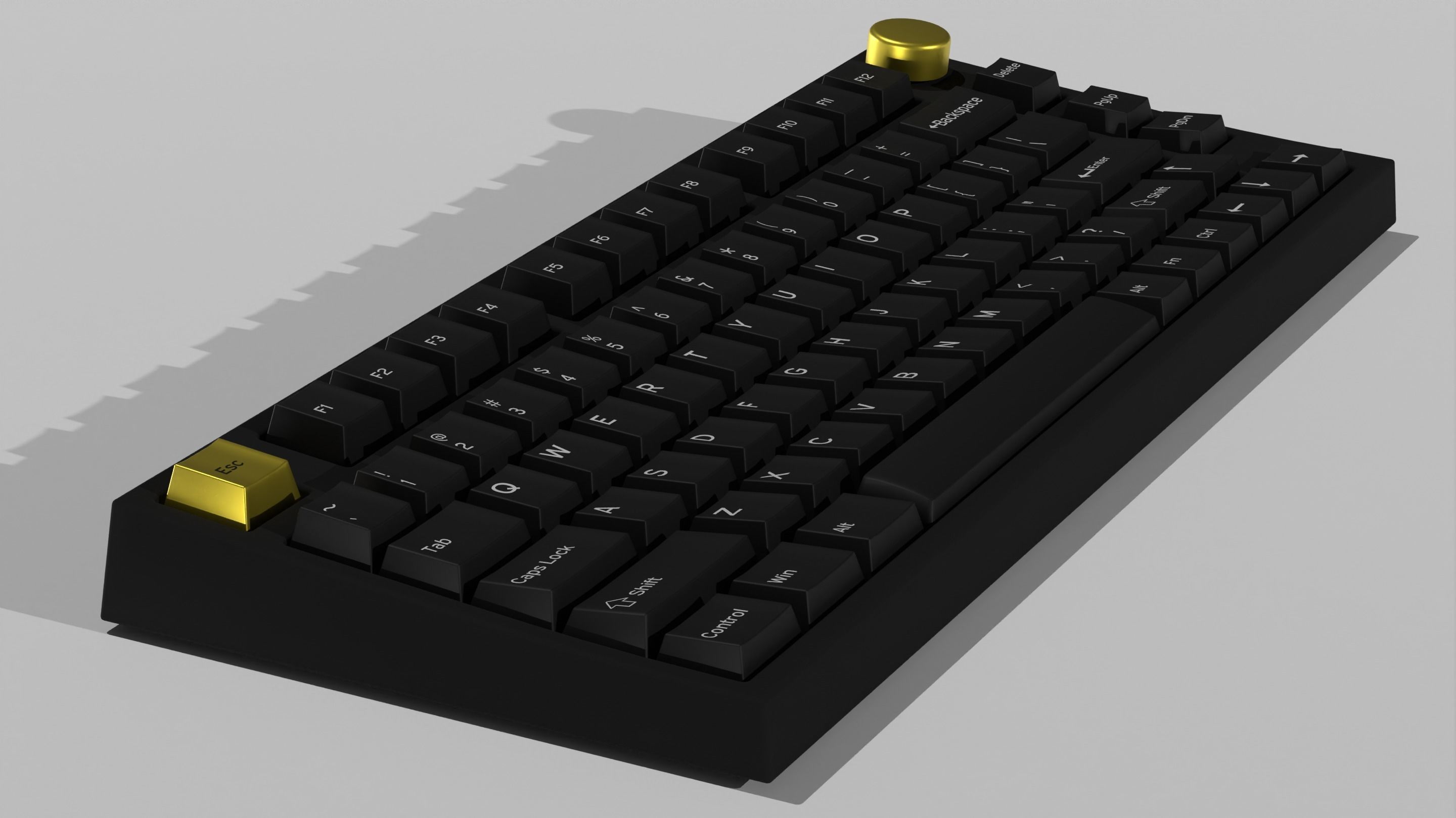 Custom Mechanical Keyboard 3D model_16
