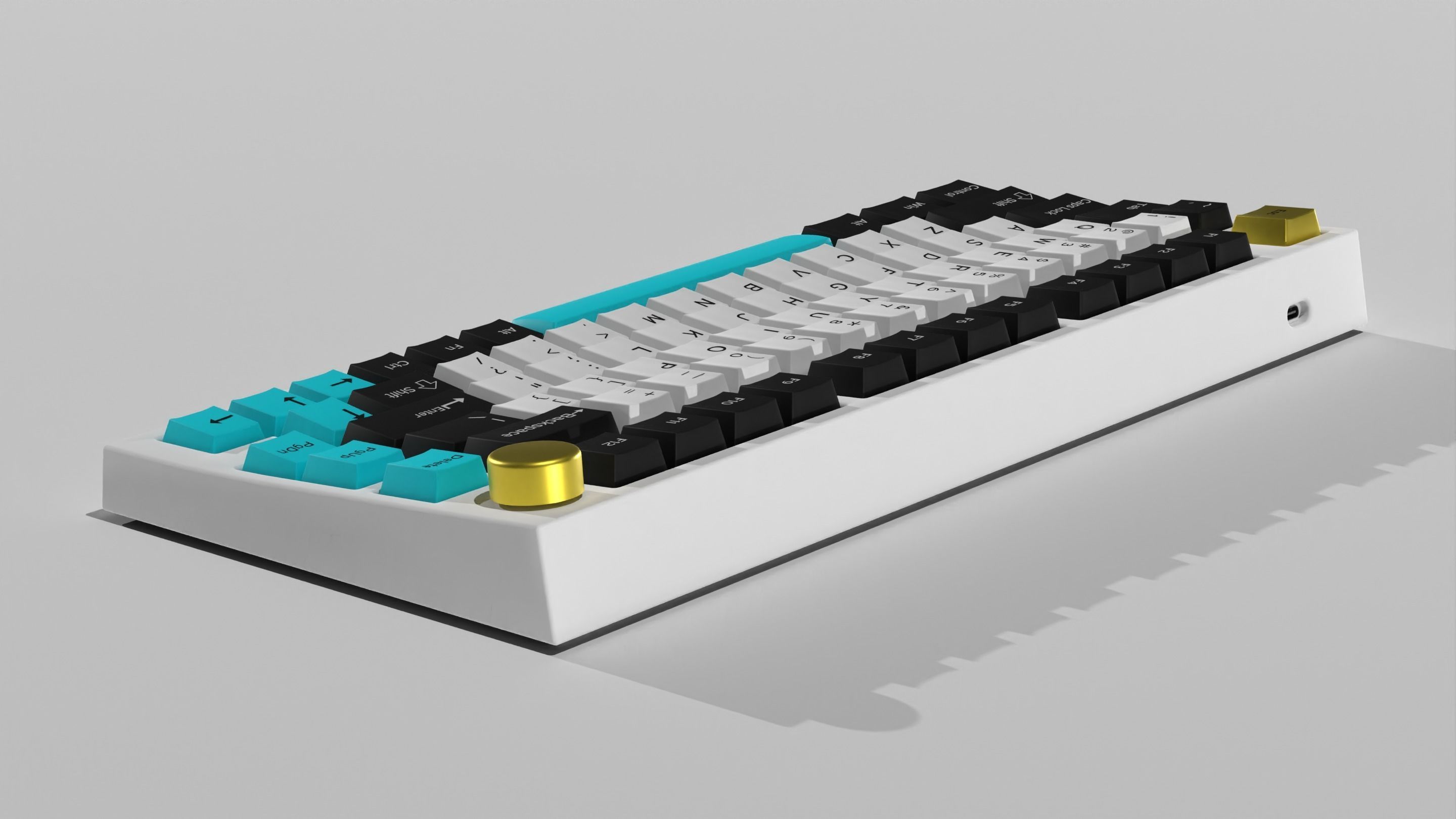 Custom Mechanical Keyboard 3D model_5
