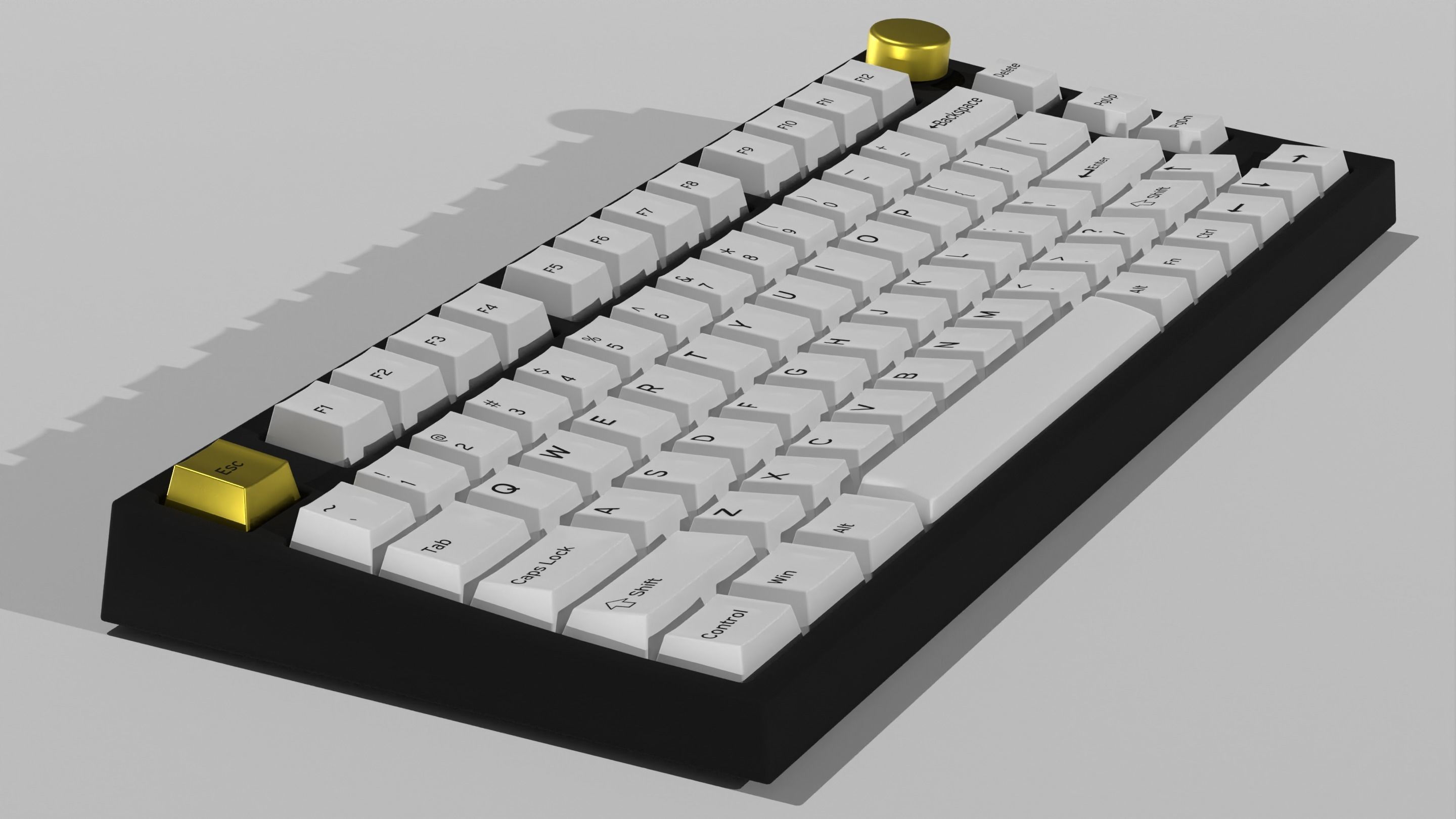 Custom Mechanical Keyboard 3D model_30