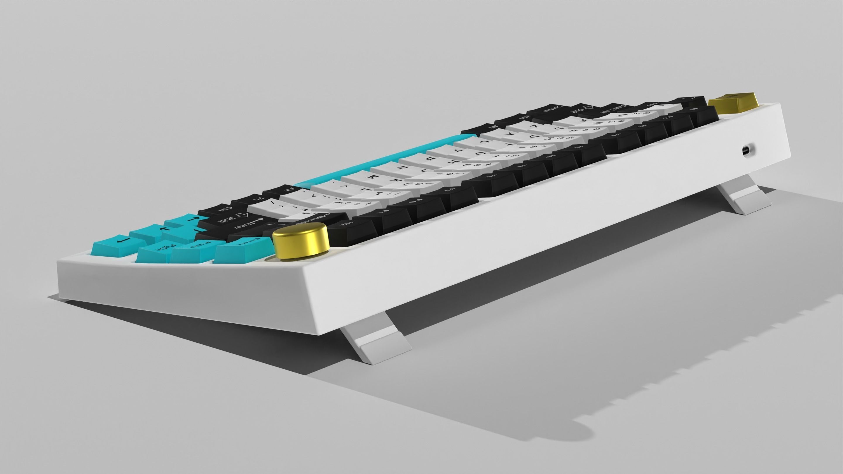 Custom Mechanical Keyboard 3D model_6