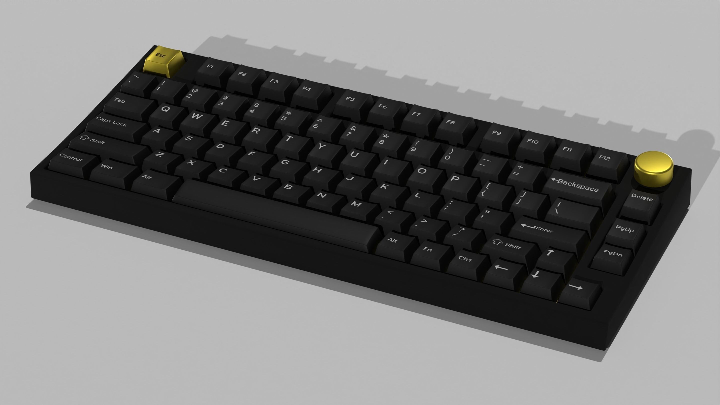 Custom Mechanical Keyboard 3D model_14