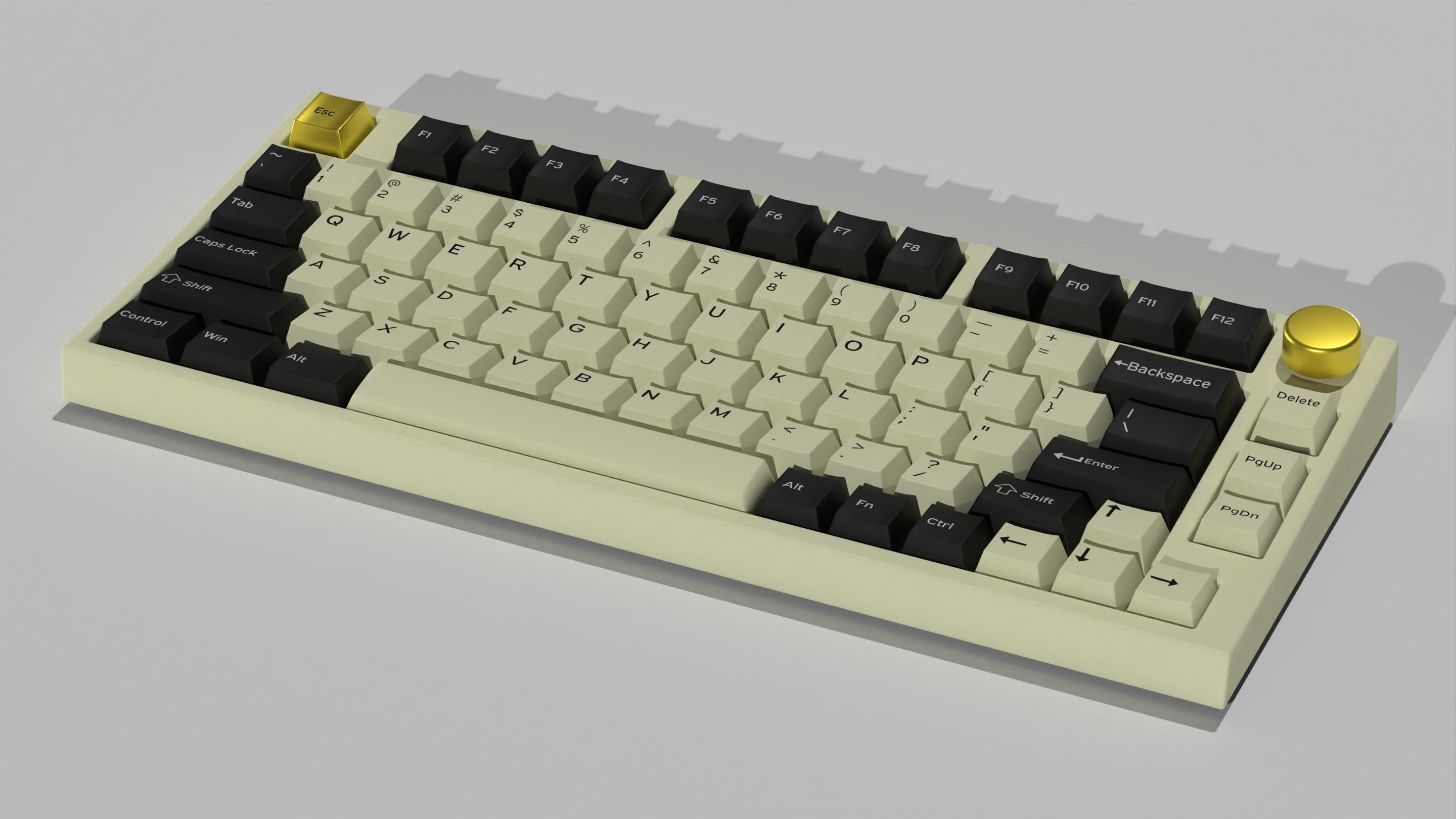 Custom Mechanical Keyboard 3D model_21