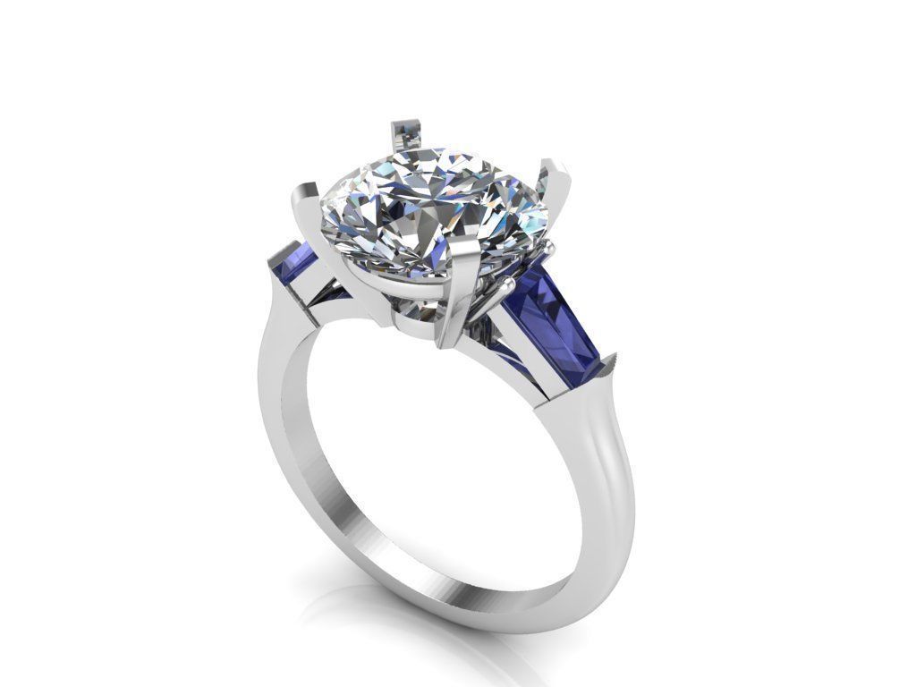 engagement rings 3D print model_2