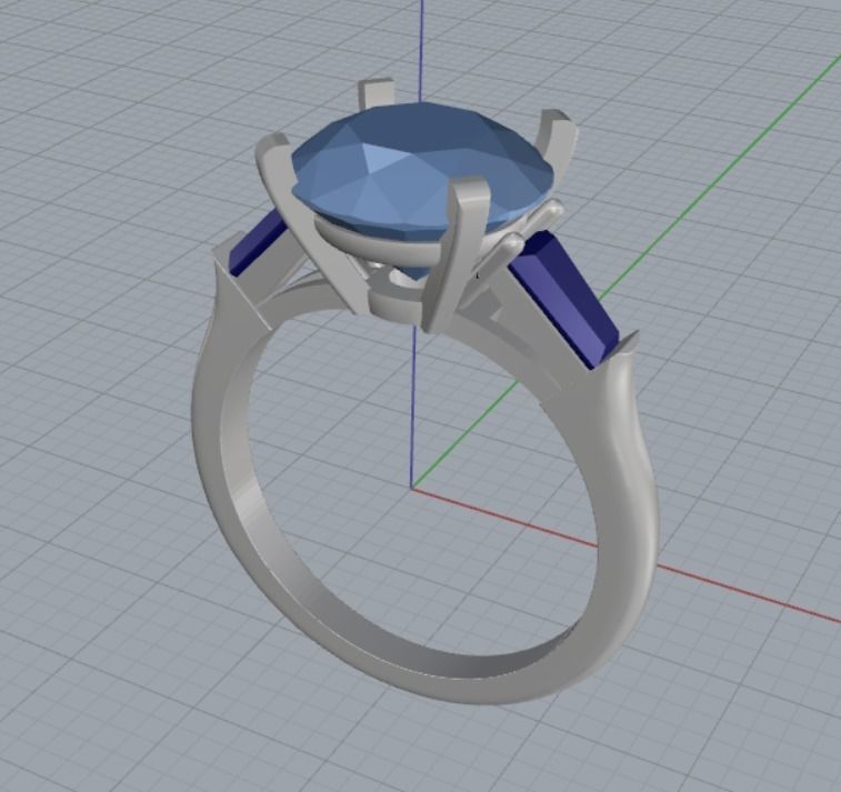 engagement rings 3D print model_9