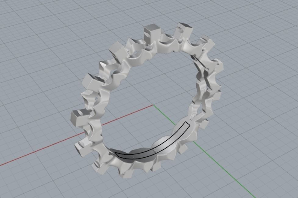 wedding ring 3D print model_10
