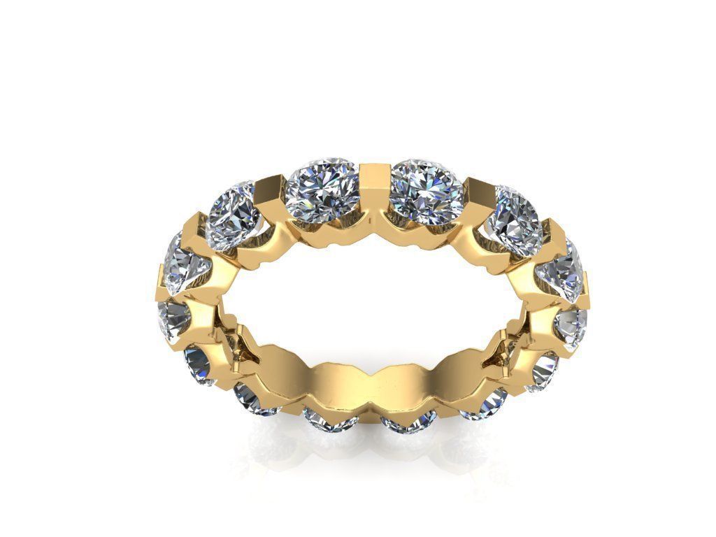 wedding ring 3D print model_1