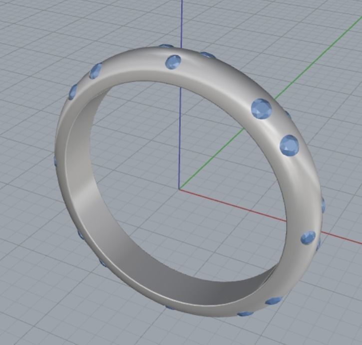 wedding ring 3D print model_6