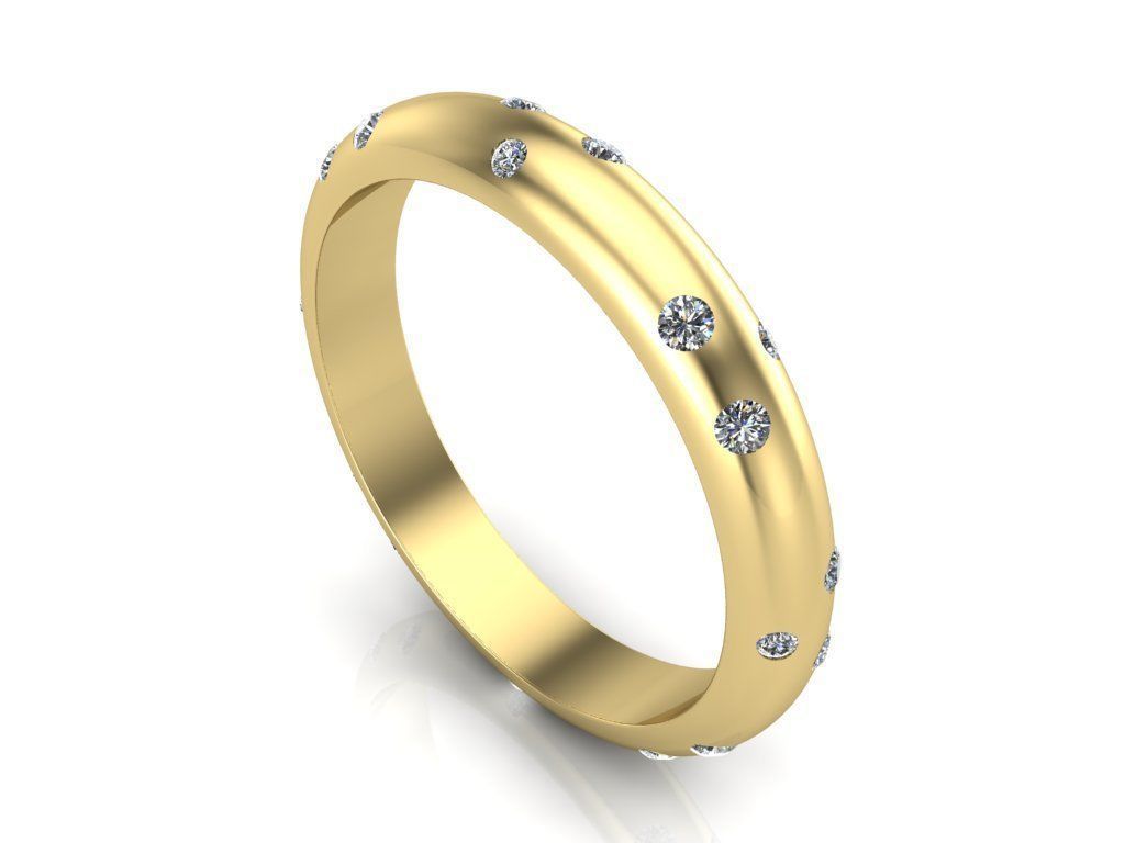 wedding ring 3D print model_3