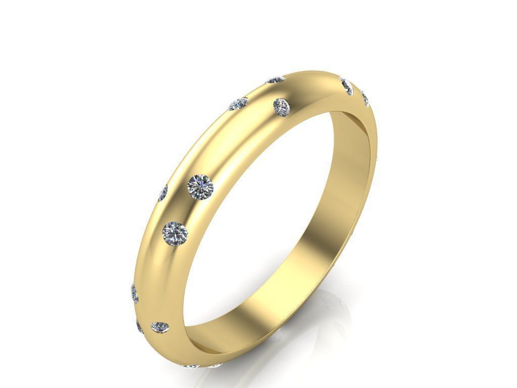 wedding ring 3D print model_2