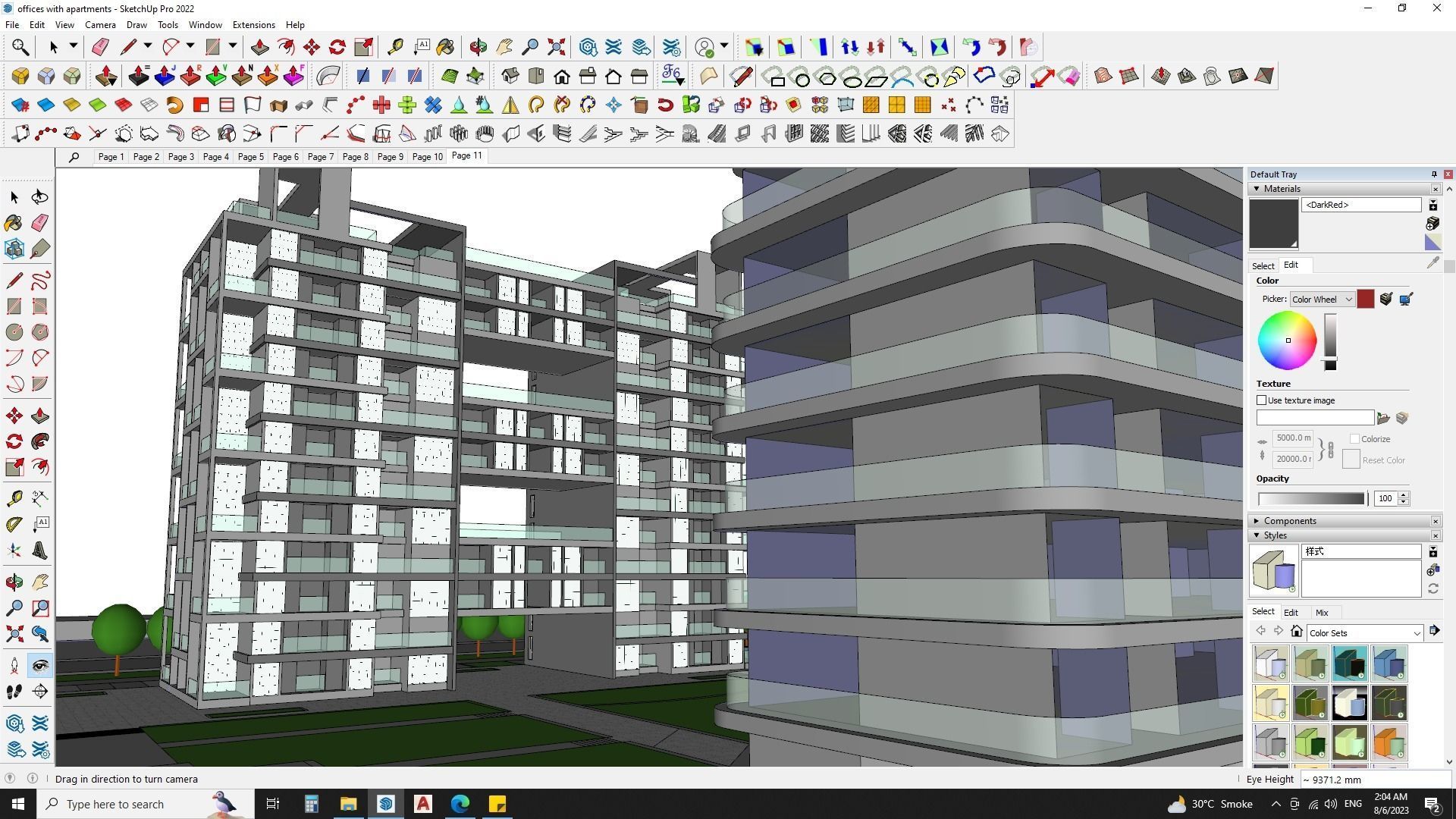 Architectural building sketchup model 3D model_11