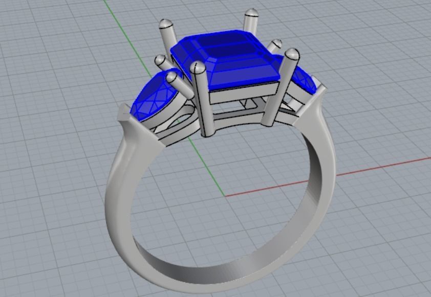 engagement rings 3D print model_6