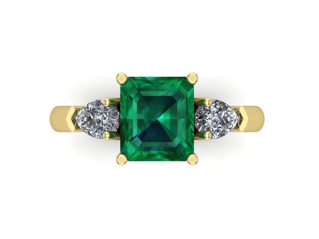 engagement rings 3D print model_2