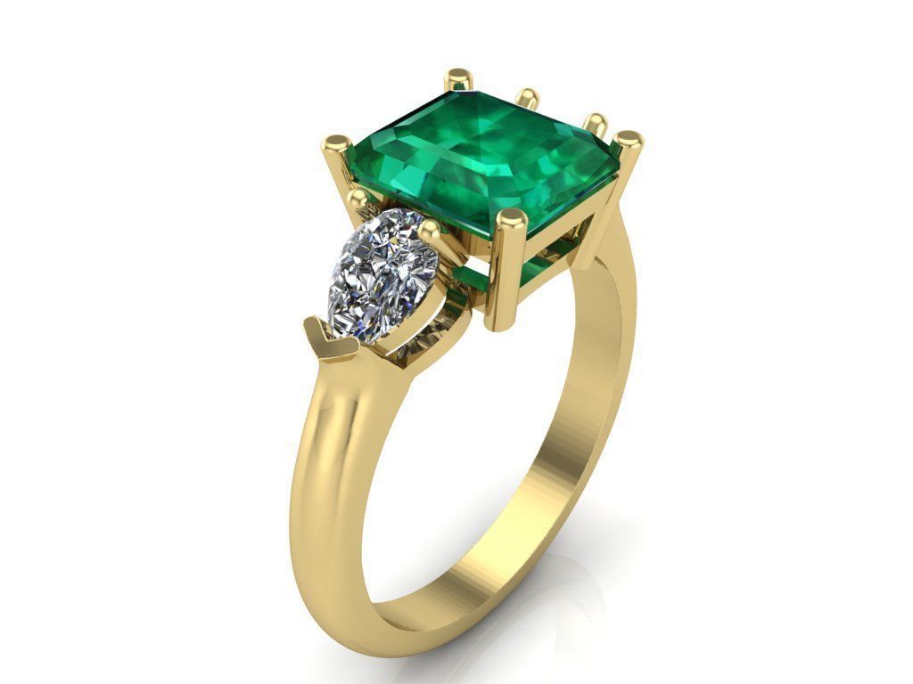 engagement rings 3D print model_3