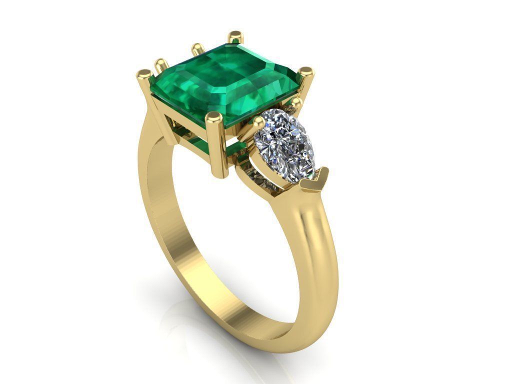 engagement rings 3D print model_4
