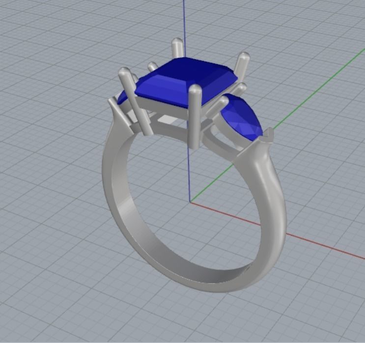 engagement rings 3D print model_8