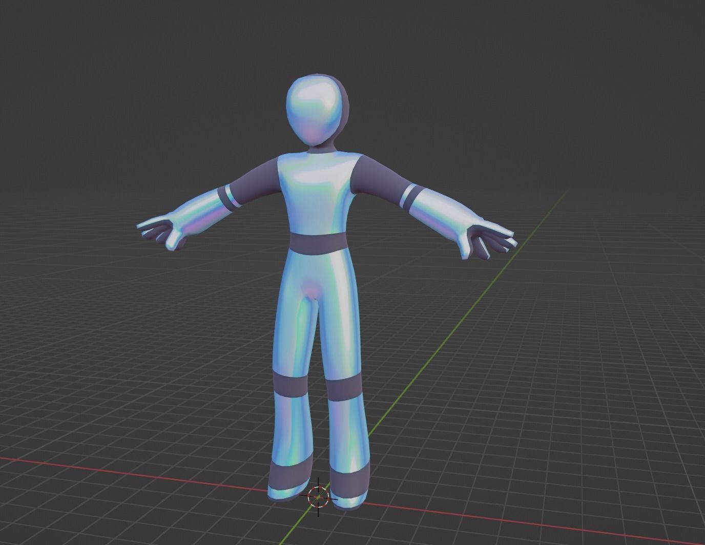 Basic Humanoid Rig Free 3D model_3