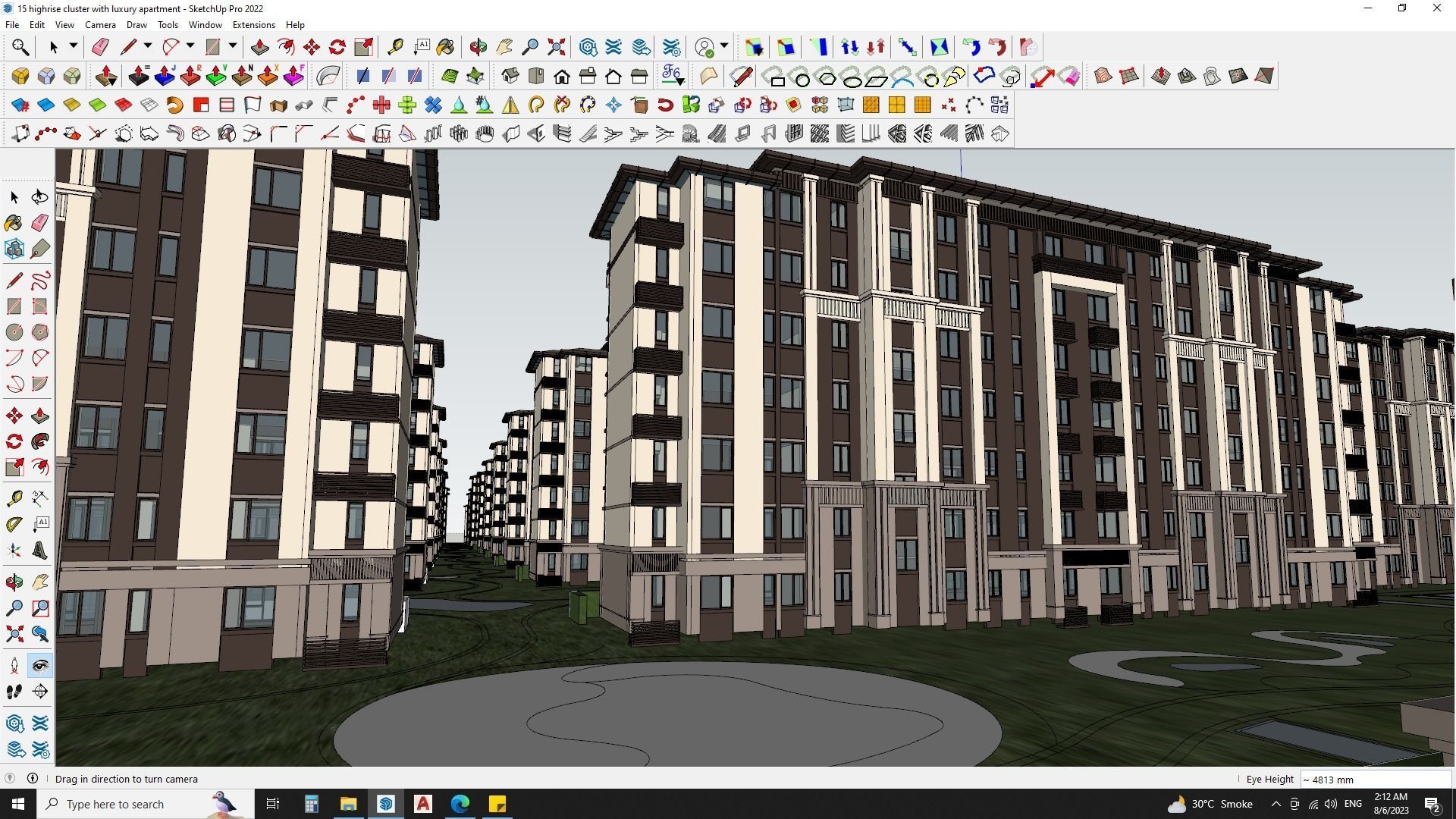Highrise cluster with luxury apartments 3d model 3D model_9
