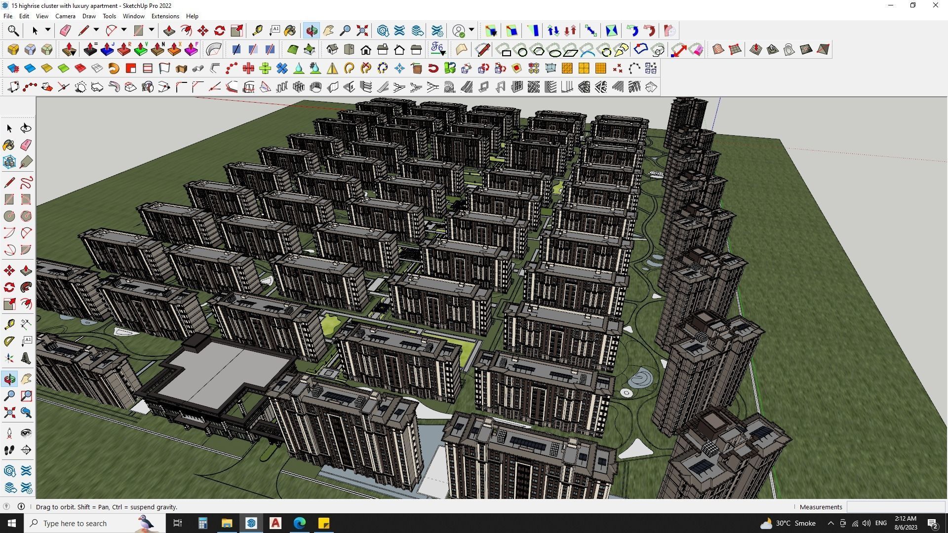 Highrise cluster with luxury apartments 3d model 3D model_7