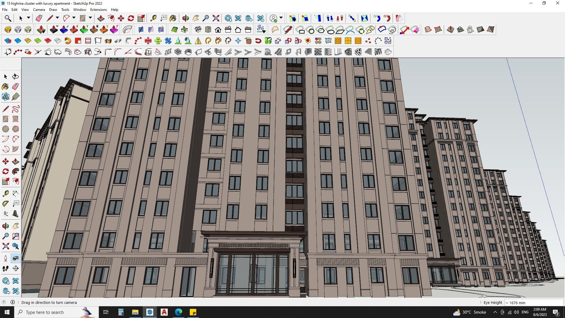 Highrise cluster with luxury apartments 3d model 3D model_18