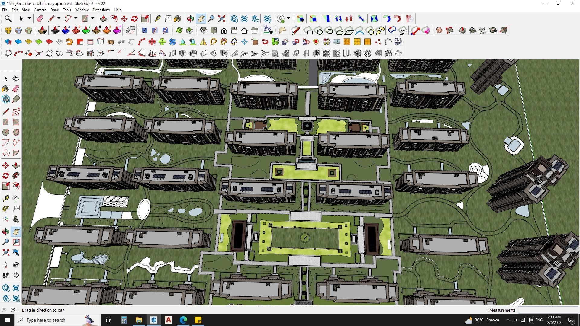 Highrise cluster with luxury apartments 3d model 3D model_16