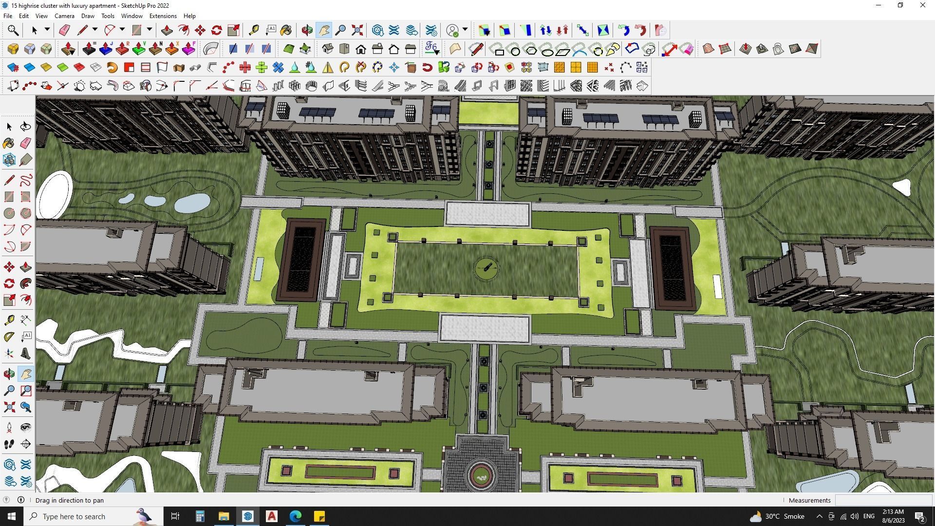 Highrise cluster with luxury apartments 3d model 3D model_15
