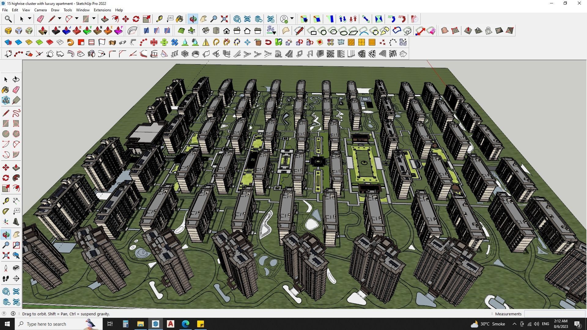 Highrise cluster with luxury apartments 3d model 3D model_6