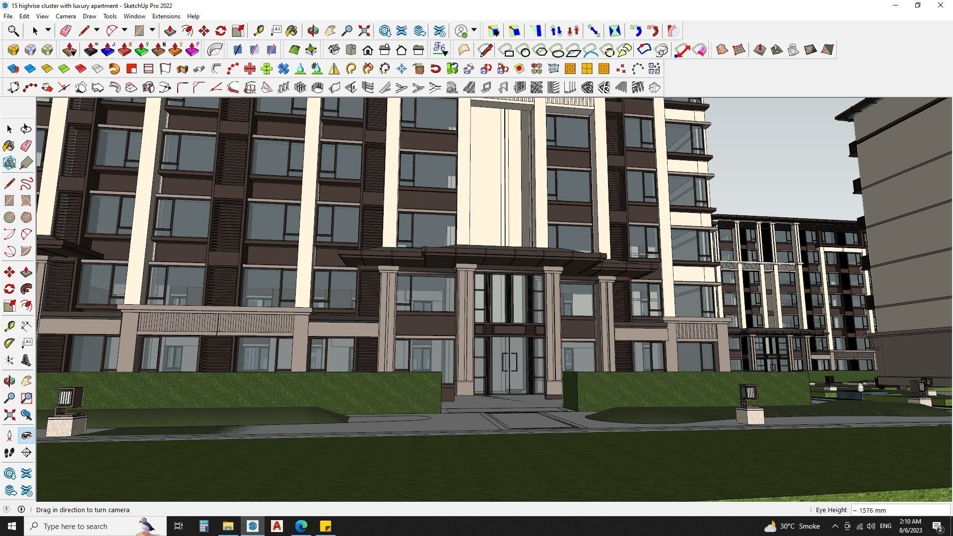 Highrise cluster with luxury apartments 3d model 3D model_23