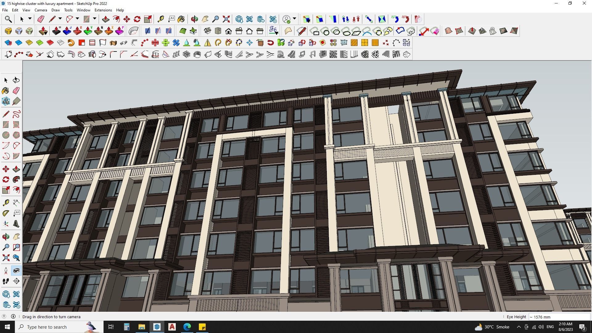 Highrise cluster with luxury apartments 3d model 3D model_24