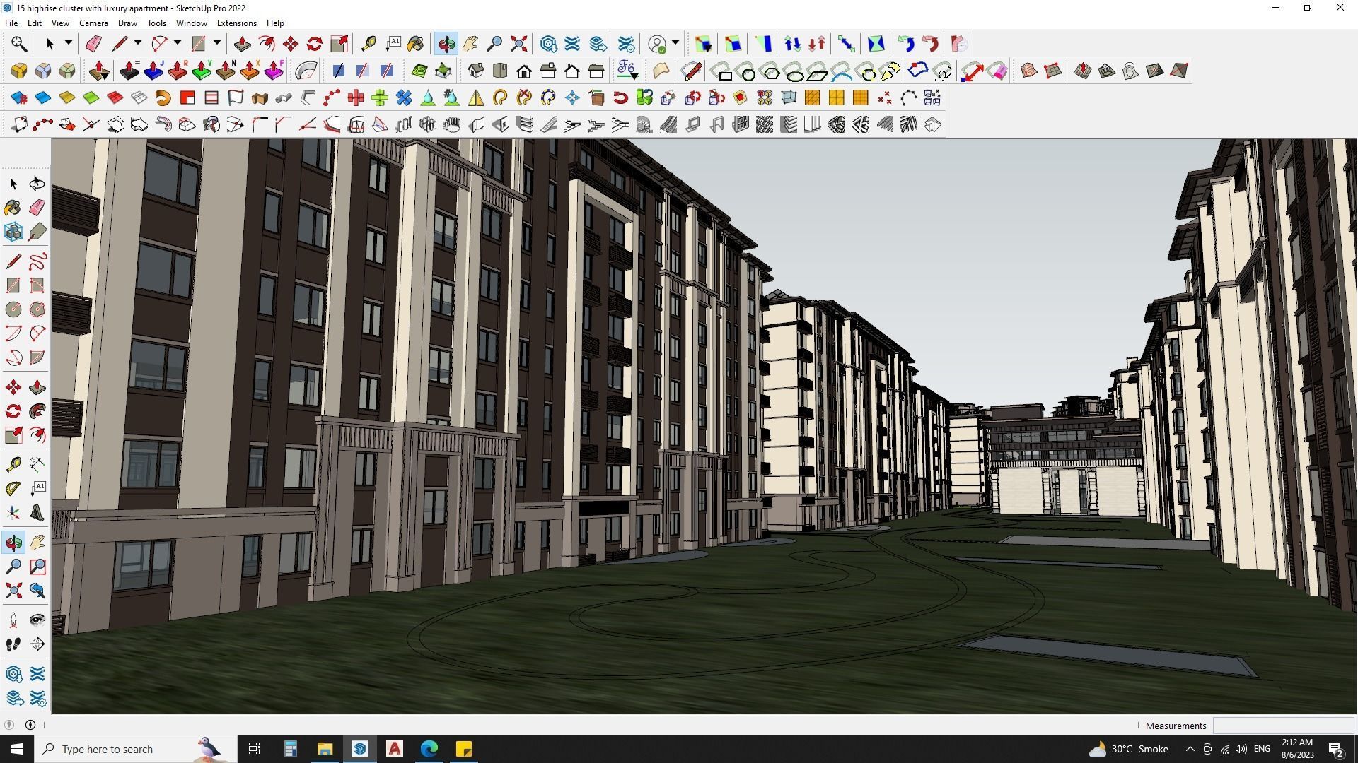 Highrise cluster with luxury apartments 3d model 3D model_8