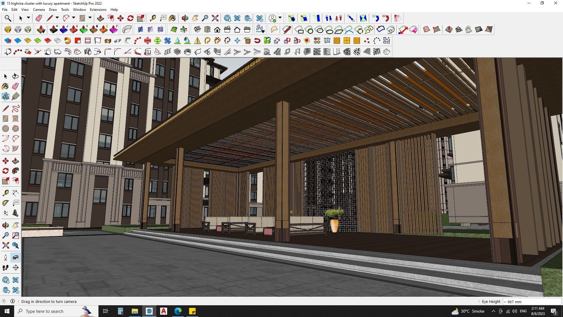 Highrise cluster with luxury apartments 3d model 3D model_5