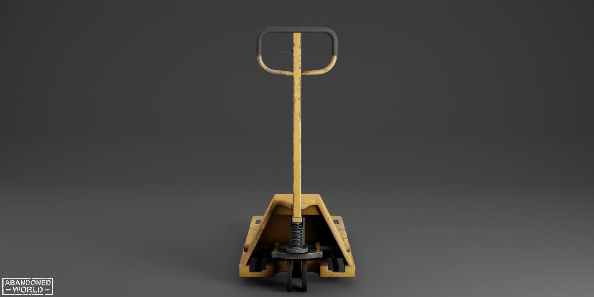 Pallet Jack and Warehouse Equipment Low-poly 3D model_12