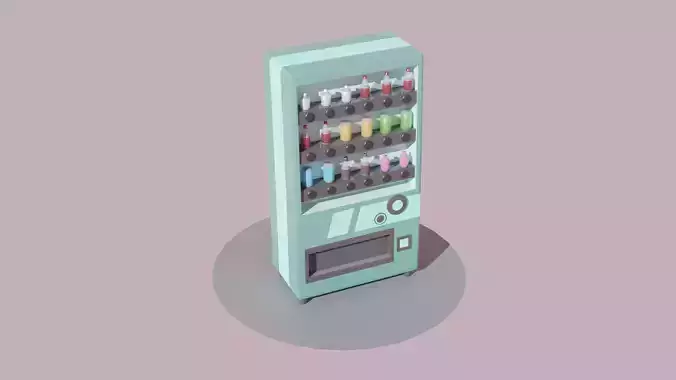 Cute Vending Machine 3D model
