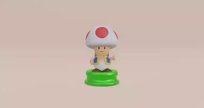 Toad printable model - Super Mario Bros