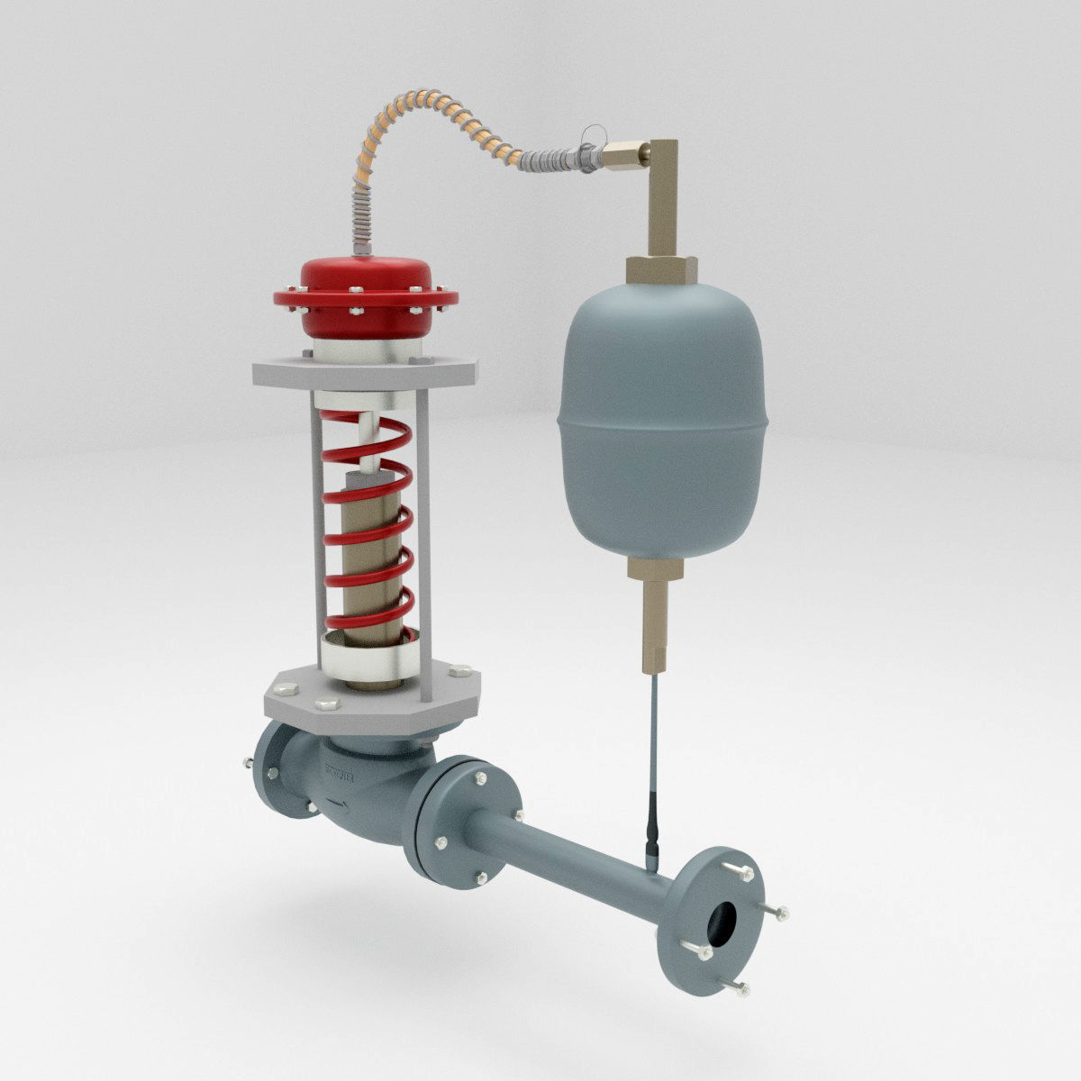 Self Actuated pressure Control Valve 3D model_2